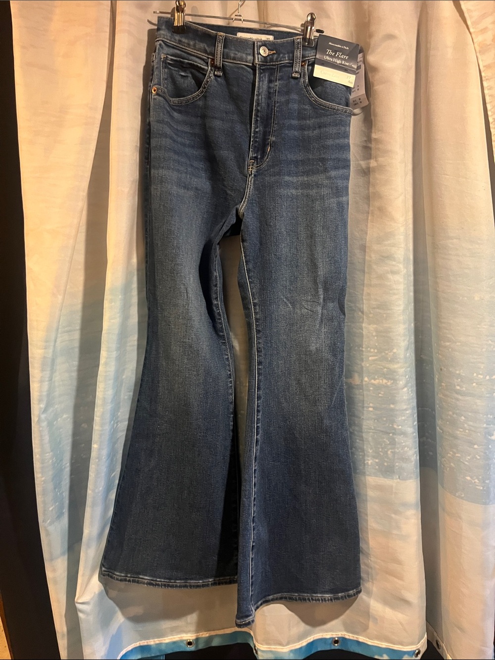 Abercrombie & Fitch Dark Blue Flare Jeans
